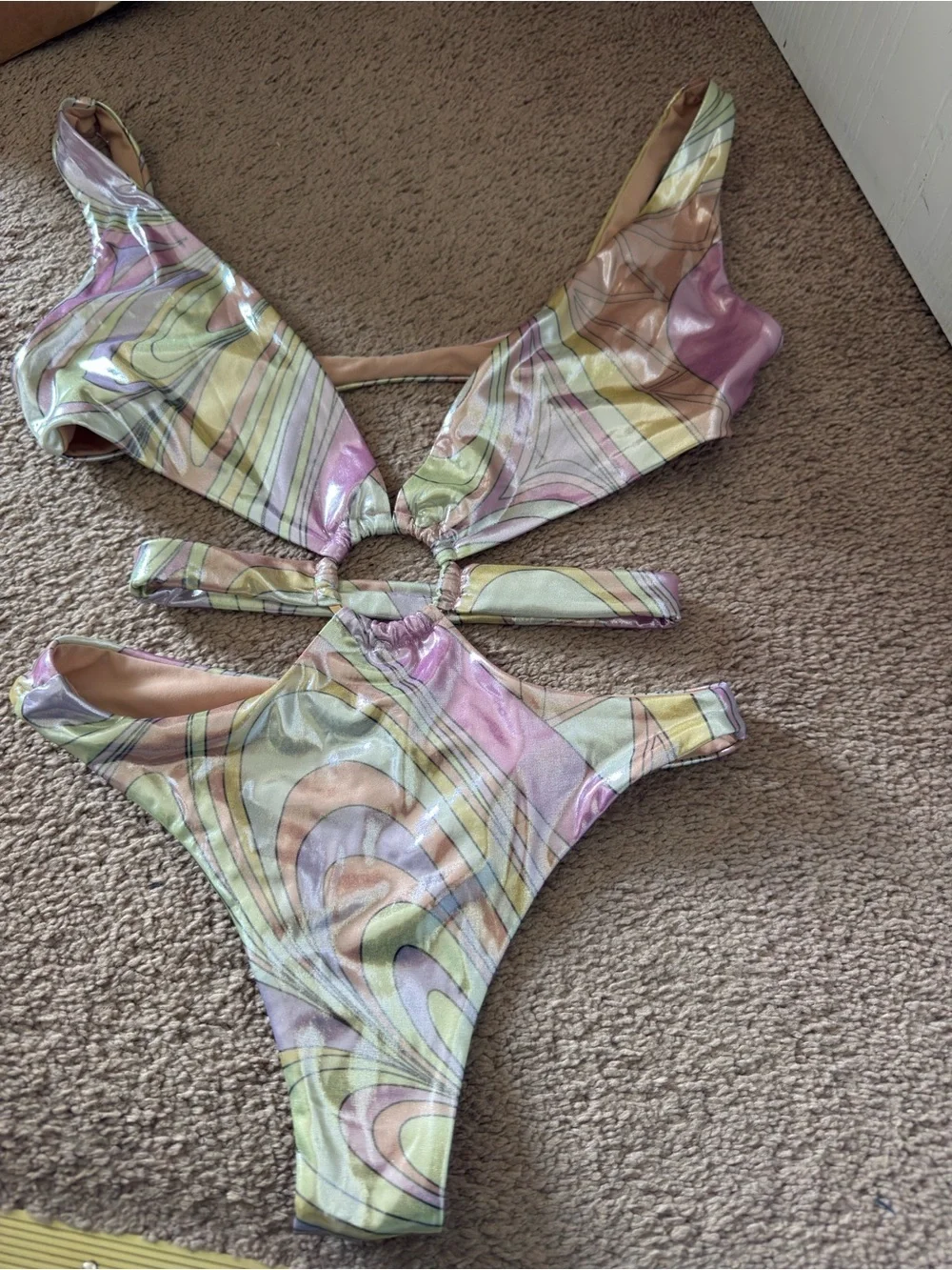 Oceanus Celia Cutout One-Piece Swimsuit